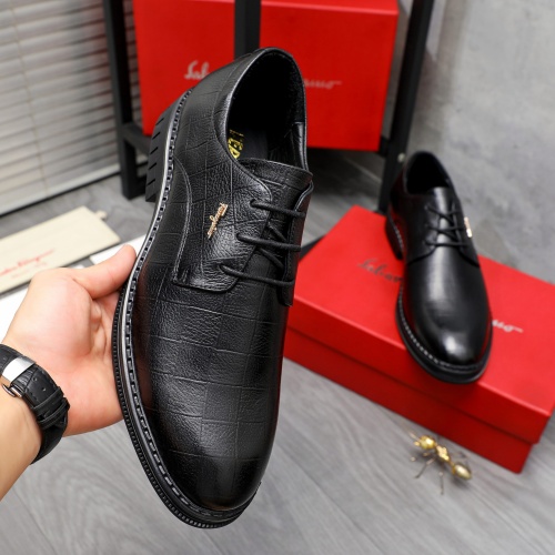 Cheap Salvatore Ferragamo Leather Shoes For Men #1256681 Replica Wholesale [$82.00 USD] [ITEM#1256681] on Replica Salvatore Ferragamo Leather Shoes