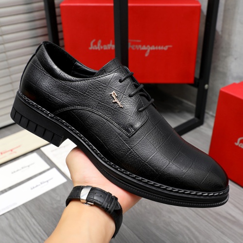 Cheap Salvatore Ferragamo Leather Shoes For Men #1256681 Replica Wholesale [$82.00 USD] [ITEM#1256681] on Replica Salvatore Ferragamo Leather Shoes