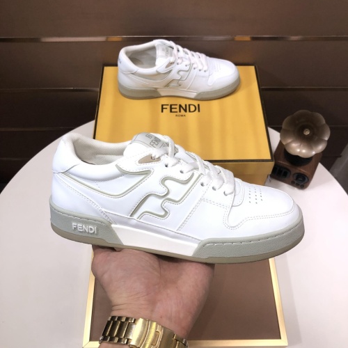 Cheap Fendi Casual Shoes For Men #1256744 Replica Wholesale [$105.00 USD] [ITEM#1256744] on Replica Fendi Casual Shoes