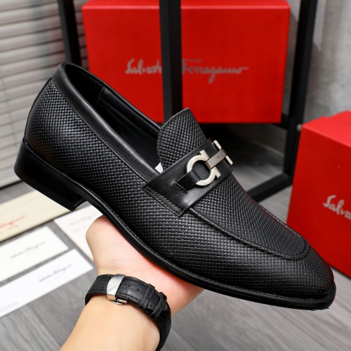 Cheap Salvatore Ferragamo Leather Shoes For Men #1256811 Replica Wholesale [$82.00 USD] [ITEM#1256811] on Replica Salvatore Ferragamo Leather Shoes