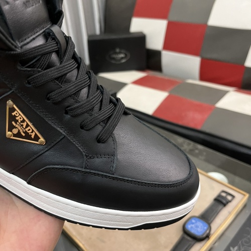 Cheap Prada High Top Shoes For Men #1256862 Replica Wholesale [$82.00 USD] [ITEM#1256862] on Replica Prada High Top Shoes