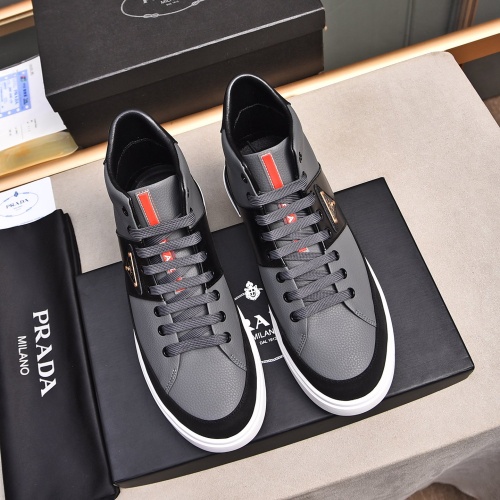 Cheap Prada High Top Shoes For Men #1256876 Replica Wholesale [$82.00 USD] [ITEM#1256876] on Replica Prada High Top Shoes