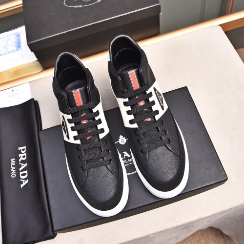 Cheap Prada High Top Shoes For Men #1256877 Replica Wholesale [$82.00 USD] [ITEM#1256877] on Replica Prada High Top Shoes