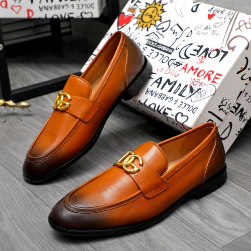 Cheap Dolce &amp; Gabbana D&amp;G Leather Shoes For Men #1256935 Replica Wholesale [$125.00 USD] [ITEM#1256935] on Replica Dolce &amp; Gabbana D&amp;G Leather Shoes