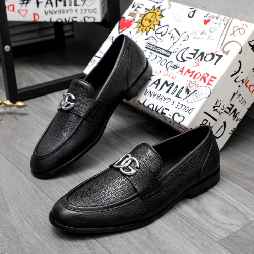 Cheap Dolce &amp; Gabbana D&amp;G Leather Shoes For Men #1256937 Replica Wholesale [$125.00 USD] [ITEM#1256937] on Replica Dolce &amp; Gabbana D&amp;G Leather Shoes