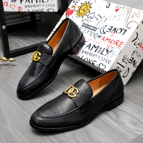 Cheap Dolce &amp; Gabbana D&amp;G Leather Shoes For Men #1256938 Replica Wholesale [$125.00 USD] [ITEM#1256938] on Replica Dolce &amp; Gabbana D&amp;G Leather Shoes