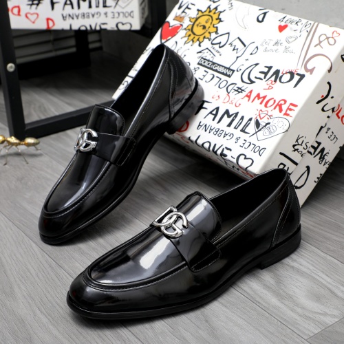 Cheap Dolce &amp; Gabbana D&amp;G Leather Shoes For Men #1256939 Replica Wholesale [$125.00 USD] [ITEM#1256939] on Replica Dolce &amp; Gabbana D&amp;G Leather Shoes