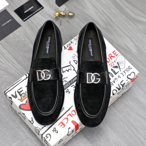 Cheap Dolce &amp; Gabbana D&amp;G Leather Shoes For Men #1256942 Replica Wholesale [$125.00 USD] [ITEM#1256942] on Replica Dolce &amp; Gabbana D&amp;G Leather Shoes