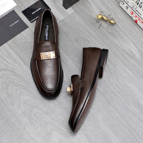 Cheap Dolce &amp; Gabbana D&amp;G Leather Shoes For Men #1256943 Replica Wholesale [$125.00 USD] [ITEM#1256943] on Replica Dolce &amp; Gabbana D&amp;G Leather Shoes