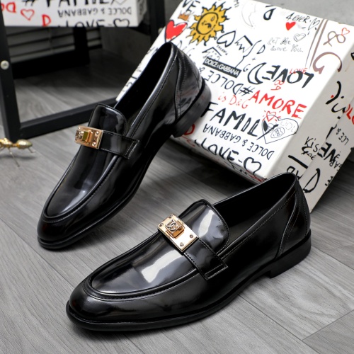 Cheap Dolce &amp; Gabbana D&amp;G Leather Shoes For Men #1256944 Replica Wholesale [$125.00 USD] [ITEM#1256944] on Replica Dolce &amp; Gabbana D&amp;G Leather Shoes