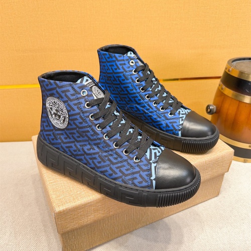 Versace High Tops Shoes For Men #1256961