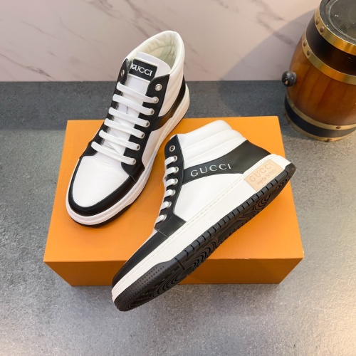 Cheap Gucci High Tops Shoes For Men #1256969 Replica Wholesale [$80.00 USD] [ITEM#1256969] on Replica Gucci High Tops Shoes