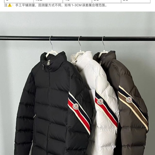 Cheap Moncler Down Feather Coat Long Sleeved For Men #1256975 Replica Wholesale [$172.00 USD] [ITEM#1256975] on Replica Moncler Down Feather Coat