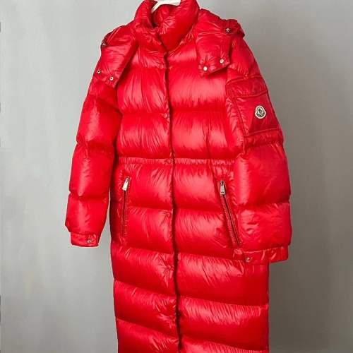 Cheap Moncler Down Feather Coat Long Sleeved For Women #1256984 Replica Wholesale [$172.00 USD] [ITEM#1256984] on Replica Moncler Down Feather Coat