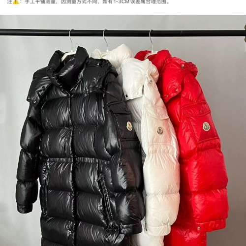 Cheap Moncler Down Feather Coat Long Sleeved For Women #1256984 Replica Wholesale [$172.00 USD] [ITEM#1256984] on Replica Moncler Down Feather Coat