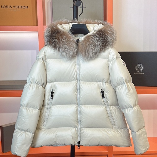 Cheap Moncler Down Feather Coat Long Sleeved For Women #1256989 Replica Wholesale [$210.00 USD] [ITEM#1256989] on Replica Moncler Down Feather Coat