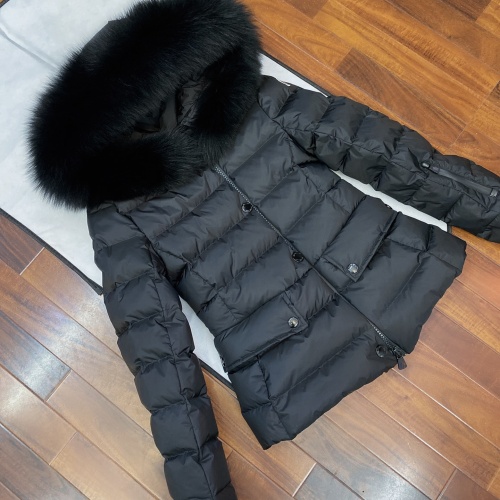 Cheap Moncler Down Feather Coat Long Sleeved For Women #1256993 Replica Wholesale [$247.93 USD] [ITEM#1256993] on Replica Moncler Down Feather Coat