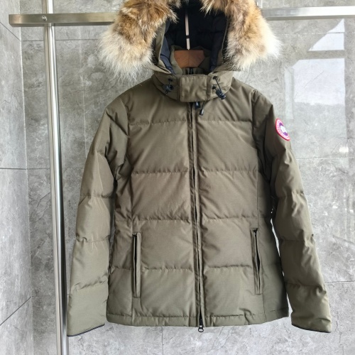 Cheap Canada Goose Down Feather Coat Long Sleeved For Women #1256999 Replica Wholesale [$170.00 USD] [ITEM#1256999] on Replica Canada Goose Down Feather Coat