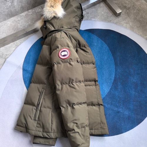 Cheap Canada Goose Down Feather Coat Long Sleeved For Women #1256999 Replica Wholesale [$170.00 USD] [ITEM#1256999] on Replica Canada Goose Down Feather Coat