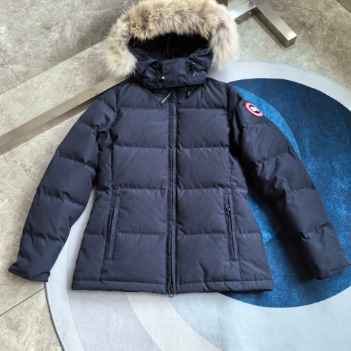 Cheap Canada Goose Down Feather Coat Long Sleeved For Women #1257000 Replica Wholesale [$170.00 USD] [ITEM#1257000] on Replica Canada Goose Down Feather Coat