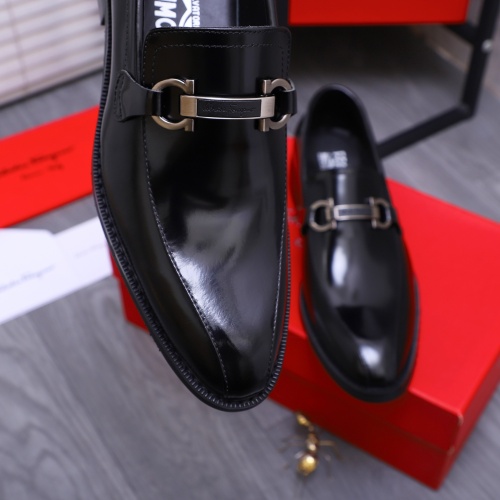 Cheap Salvatore Ferragamo Leather Shoes For Men #1257026 Replica Wholesale [$82.00 USD] [ITEM#1257026] on Replica Salvatore Ferragamo Leather Shoes