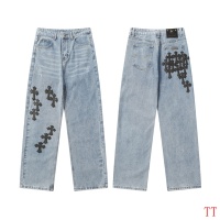 Cheap Chrome Hearts Jeans For Men #1247840 Replica Wholesale [$56.00 USD] [ITEM#1247840] on Replica Chrome Hearts Jeans