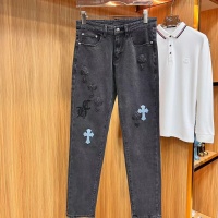 Cheap Chrome Hearts Jeans For Men #1248515 Replica Wholesale [$48.00 USD] [ITEM#1248515] on Replica Chrome Hearts Jeans