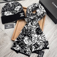 Cheap Chanel Hat and Scarf Set #1255368 Replica Wholesale [$52.00 USD] [ITEM#1255368] on Replica Chanel Hat and Scarf and Glove Set