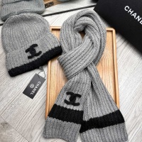 Cheap Chanel Hat and Scarf Set #1255377 Replica Wholesale [$52.00 USD] [ITEM#1255377] on Replica Chanel Hat and Scarf and Glove Set