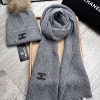 Cheap Chanel Hat and Scarf Set #1255402 Replica Wholesale [$56.00 USD] [ITEM#1255402] on Replica Chanel Hat and Scarf and Glove Set