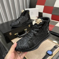 Cheap Versace High Tops Shoes For Men #1255818 Replica Wholesale [$76.00 USD] [ITEM#1255818] on Replica Versace High Tops Shoes