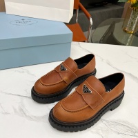 Cheap Prada Leather Shoes For Women #1256345 Replica Wholesale [$105.00 USD] [ITEM#1256345] on Replica Prada Leather Shoes