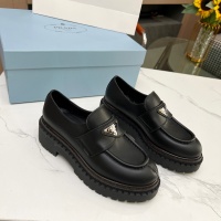 Cheap Prada Leather Shoes For Women #1256348 Replica Wholesale [$105.00 USD] [ITEM#1256348] on Replica Prada Leather Shoes