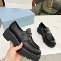 Cheap Prada Leather Shoes For Women #1256348 Replica Wholesale [$105.00 USD] [ITEM#1256348] on Replica Prada Leather Shoes