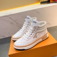 Cheap Prada High Top Shoes For Men #1256410 Replica Wholesale [$80.00 USD] [ITEM#1256410] on Replica Prada High Top Shoes