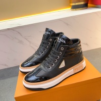 Cheap Prada High Top Shoes For Men #1256411 Replica Wholesale [$80.00 USD] [ITEM#1256411] on Replica Prada High Top Shoes