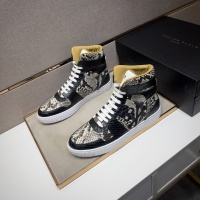 Cheap Philipp Plein PP High Tops Shoes For Men #1256610 Replica Wholesale [$102.00 USD] [ITEM#1256610] on Replica Philipp Plein PP High Tops Shoes