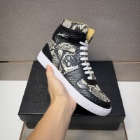 Cheap Philipp Plein PP High Tops Shoes For Men #1256610 Replica Wholesale [$102.00 USD] [ITEM#1256610] on Replica Philipp Plein PP High Tops Shoes