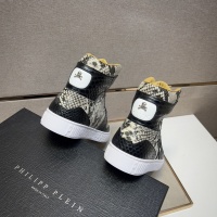 Cheap Philipp Plein PP High Tops Shoes For Men #1256610 Replica Wholesale [$102.00 USD] [ITEM#1256610] on Replica Philipp Plein PP High Tops Shoes