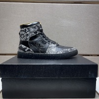 Cheap Philipp Plein PP High Tops Shoes For Men #1256615 Replica Wholesale [$102.00 USD] [ITEM#1256615] on Replica Philipp Plein PP High Tops Shoes