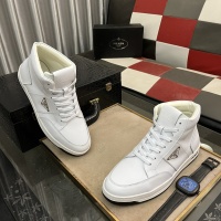 Cheap Prada High Top Shoes For Men #1256860 Replica Wholesale [$82.00 USD] [ITEM#1256860] on Replica Prada High Top Shoes