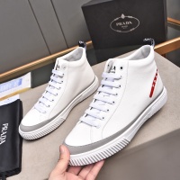 Cheap Prada High Top Shoes For Men #1256871 Replica Wholesale [$82.00 USD] [ITEM#1256871] on Replica Prada High Top Shoes