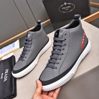 Cheap Prada High Top Shoes For Men #1256872 Replica Wholesale [$82.00 USD] [ITEM#1256872] on Replica Prada High Top Shoes