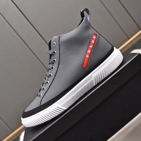 Cheap Prada High Top Shoes For Men #1256872 Replica Wholesale [$82.00 USD] [ITEM#1256872] on Replica Prada High Top Shoes