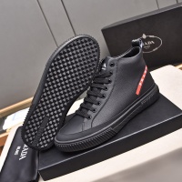 Cheap Prada High Top Shoes For Men #1256873 Replica Wholesale [$82.00 USD] [ITEM#1256873] on Replica Prada High Top Shoes