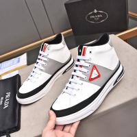 Cheap Prada High Top Shoes For Men #1256875 Replica Wholesale [$82.00 USD] [ITEM#1256875] on Replica Prada High Top Shoes