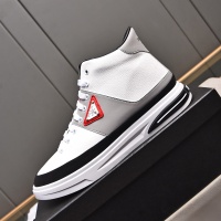 Cheap Prada High Top Shoes For Men #1256875 Replica Wholesale [$82.00 USD] [ITEM#1256875] on Replica Prada High Top Shoes