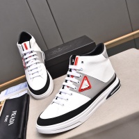 Cheap Prada High Top Shoes For Men #1256875 Replica Wholesale [$82.00 USD] [ITEM#1256875] on Replica Prada High Top Shoes