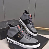 Cheap Prada High Top Shoes For Men #1256876 Replica Wholesale [$82.00 USD] [ITEM#1256876] on Replica Prada High Top Shoes