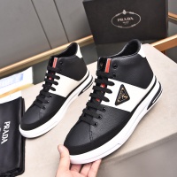 Cheap Prada High Top Shoes For Men #1256877 Replica Wholesale [$82.00 USD] [ITEM#1256877] on Replica Prada High Top Shoes